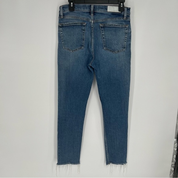 RE/DONE x Revolve Dusk Destroy Button Fly Distressed Ankle Jeans - Picture 9 of 16